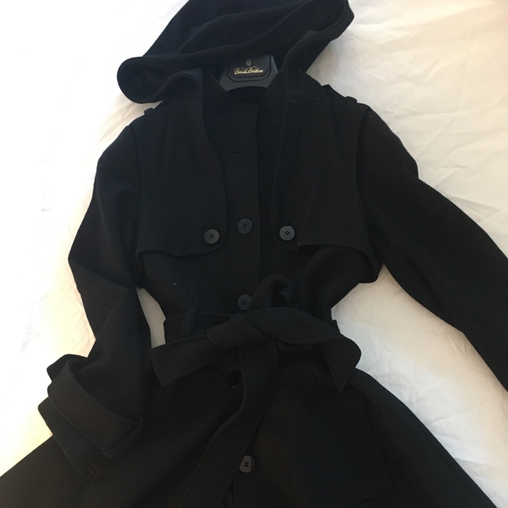 Wool trench coat